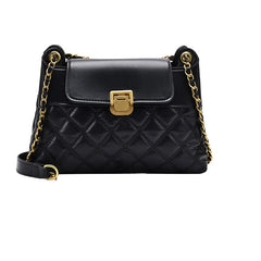 Lingge Embroidery Handbag Women's Shoulder Messenger Bag