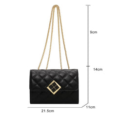 Leisure Shoulder Bag Small Flap PU Leather Messenger Bag