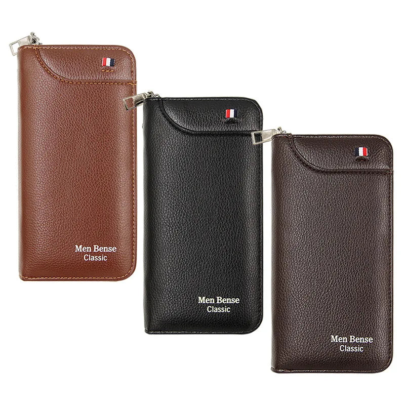 Long Wallet Men's Zipper Multi-card Large Capacity Business Handbag