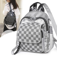 Women's Cowhide Leather Backpack Large Capacity