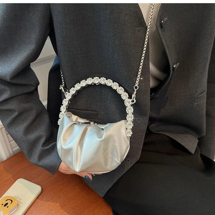 Rhinestone Crossbody Bag Mini Evening Wedding Clutch Tote