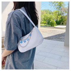 Women Butterfly Chain Shoulder Bag - Candy Armpit Bag