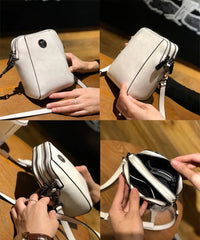 Leather Women's Mobile Phone Bag Single Shoulder Purse Oil Wax Cowhide