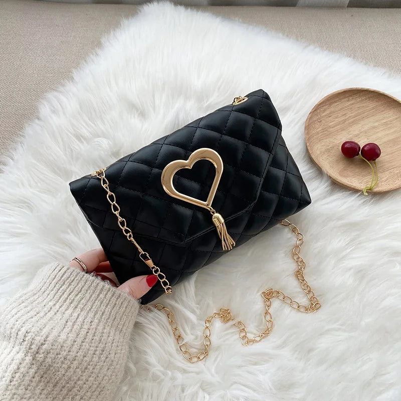 Embroidered Tassel Messenger Bag for Women
