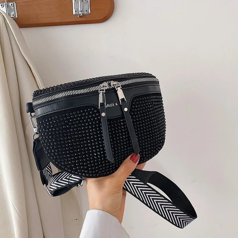 Leather Waist Bag Shoulder Messenger Travel Chest Pack Women Fanny Pack