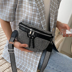 Leather Waist Bag Shoulder Messenger Travel Chest Pack Women Fanny Pack