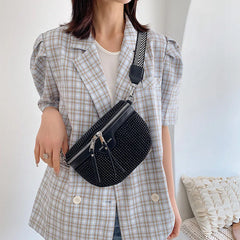 Leather Waist Bag Shoulder Messenger Travel Chest Pack Women Fanny Pack