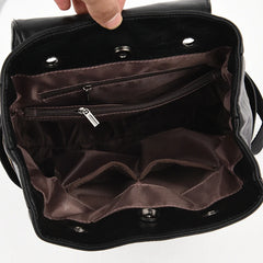 Women Backpack Vintage Travel Soft Leather Backpack Large Capacity Bookbag