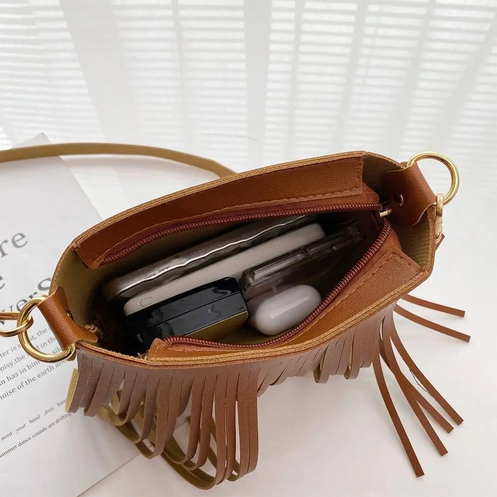 Thick Tassel Shoulder Bag with Totes Women
