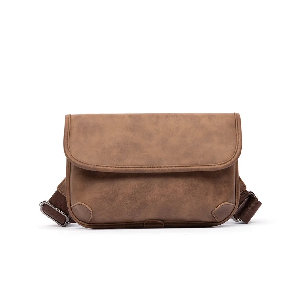 Men Small Crossbody Square Bag Phone Diagonal Street Style Shoulder Bag