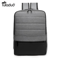 Men's Waterproof Casual Backpack USB Charging 14-Inch Large Capacity