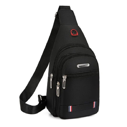Men's Chest Bag Cross Border Fashionable Zip Male Shoulder Messenger Crossbody B