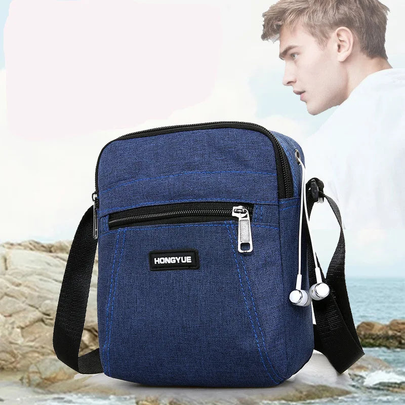 Men's Messenger Bag Crossbody Shoulder Bags Travel Purse Small Sling Pack Work B