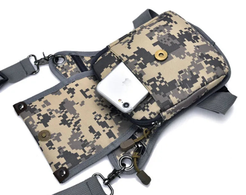 Men's Nylon Waist Fanny Military Bag Multi-purpose Messenger