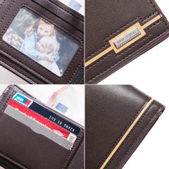 Men's Multifunctional Short Wallet Business Clutch Purse