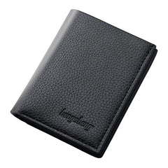 Men's Wallet Smooth Leather Multi-function Short Wallet