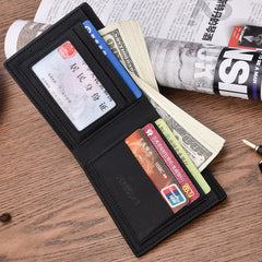 Men's Smooth Leather Wallet Multi-function Short Wallet