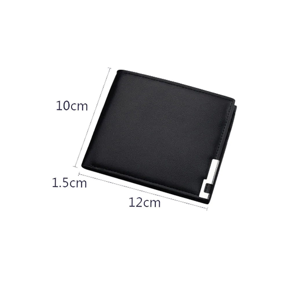 Men's Retro Leather Wallet Short Business Vertical Wallet
