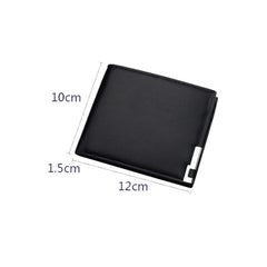 Men's Retro Leather Wallet Short Business Vertical Wallet