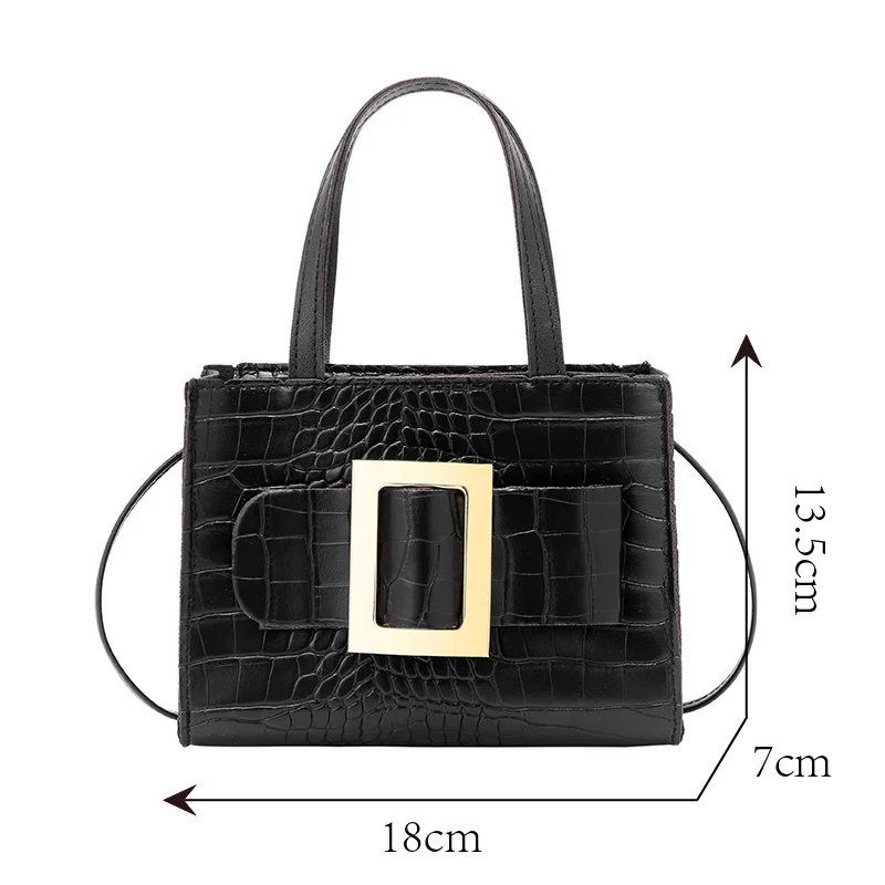 Women's Crocodile Pattern Shoulder Crossbody Bag