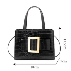 Women's Crocodile Pattern Shoulder Crossbody Bag