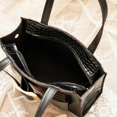 Women's Crocodile Pattern Shoulder Crossbody Bag