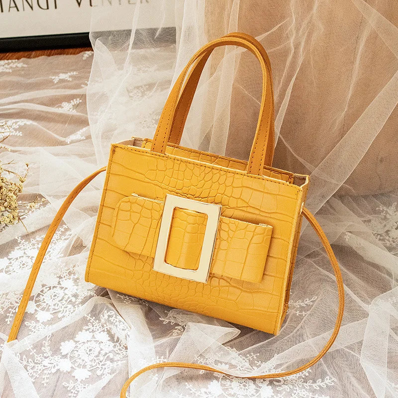 Women's Crocodile Pattern Shoulder Crossbody Bag
