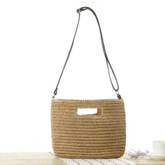 Messenger Shoulder Hand Bag Grass Bag for Travel Vacation Beach