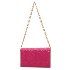 Solid Shoulder Bags Chain Texture Bags High Bags