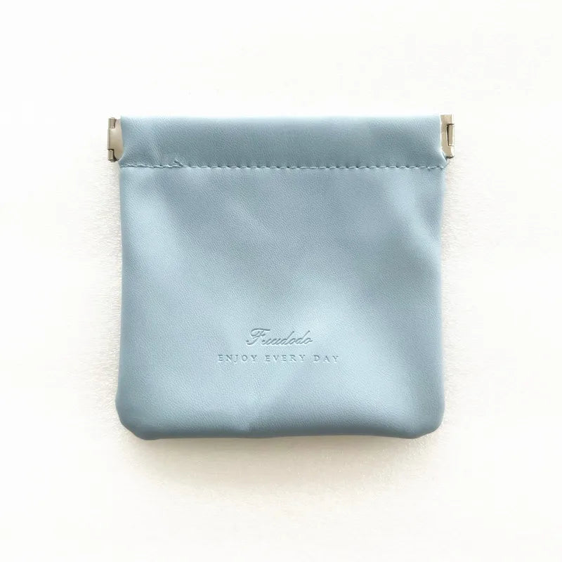 Mini Coin Purse Bag Lipstick Pouch Cable Organizer Sealing Coin Key Bag