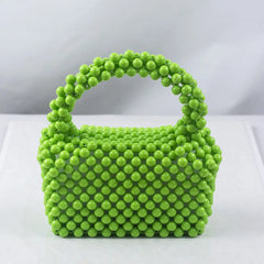 Beaded Acrylic Mini Square Bag for Women