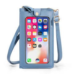 Multifunctional Messenger Bag with Transparent Touch Screen for Mobile Phones
