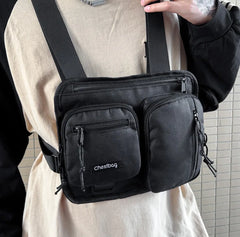 Multi-Function Vest Chest Shoulder Bags Oxford Cloth Hip-Hop Streetwear