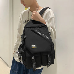 Waterproof Nylon Female Backpack Large Capacity School Bag Men Laptop Backpacks