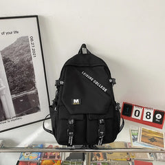 Waterproof Nylon Female Backpack Large Capacity School Bag Men Laptop Backpacks