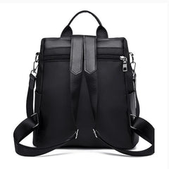 Nylon Backpack Large Daypack for Women Bagpack with Cat Pendant