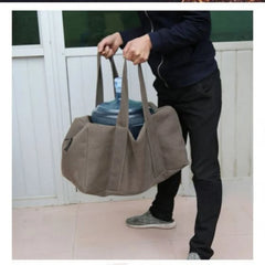 Multifunctional Camping Canvas Travel Bag Large Capacity Shoulder Gym Bag Duffel