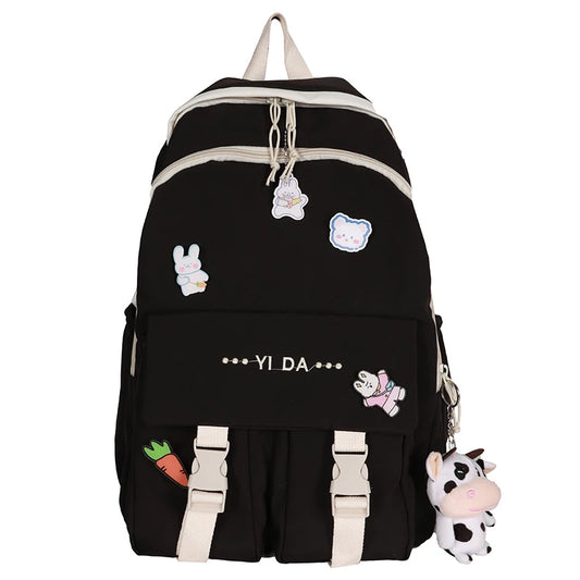 Waterproof Nylon Women Backpack with Large Capacity
