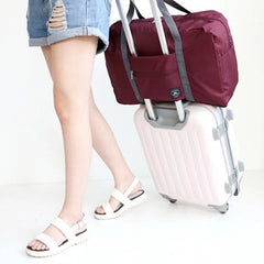 Nylon Foldable Travel Bag Unisex Large Capacity Handbag