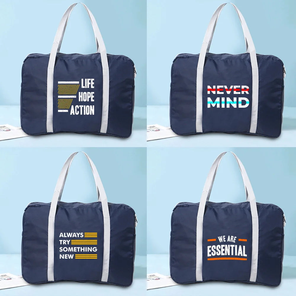 Nylon Foldable Travel Bags Unisex Duffle Bag