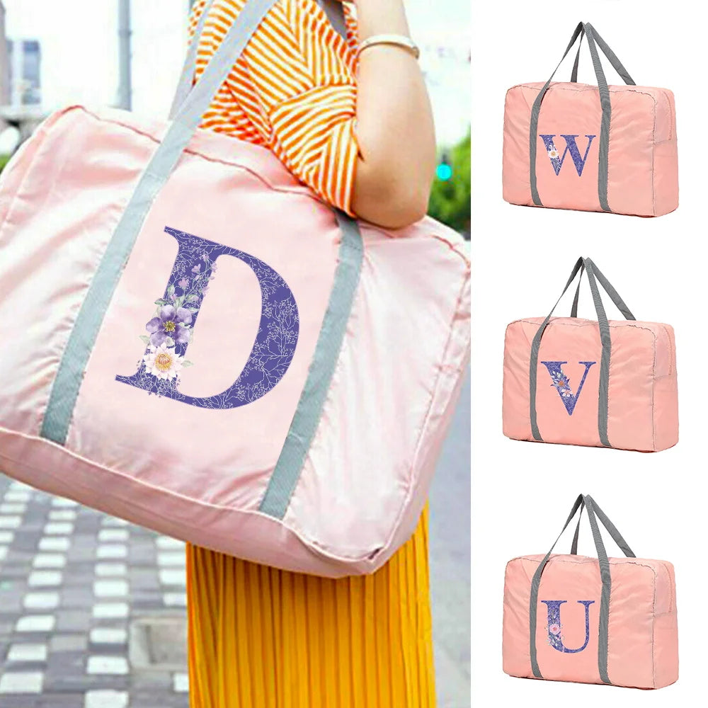Nylon Foldable Travel Bags Waterproof Unisex Large Capacity Luggage