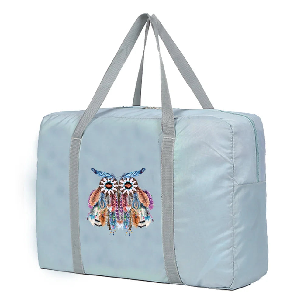 Nylon Foldable Travel Bags Weekend Organizer Clothes Storage WaterProof