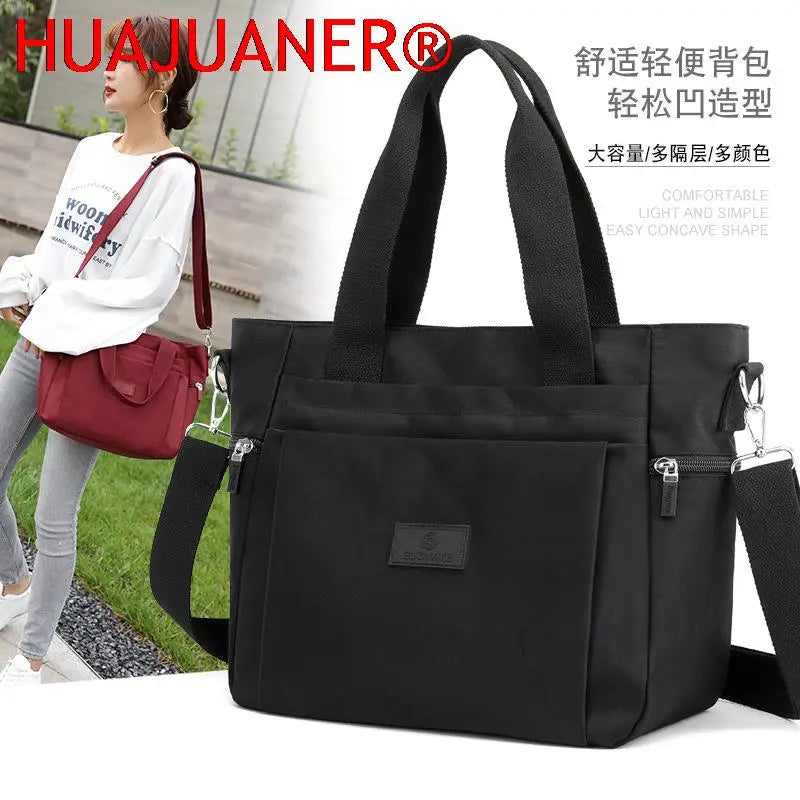 Nylon Travel Bag Large-capacity Water-repellent Shoulder Tote Bag