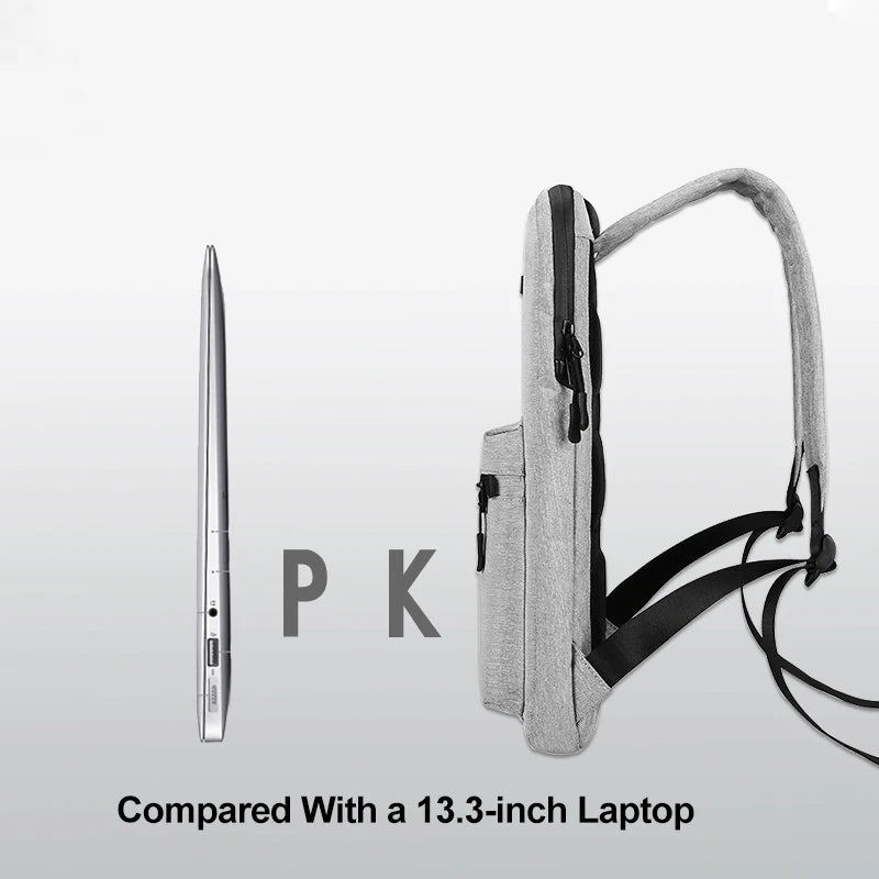 Nylon Ultra-thin Men's Backpack Anti-theft Thin 15' Laptop Man Bag