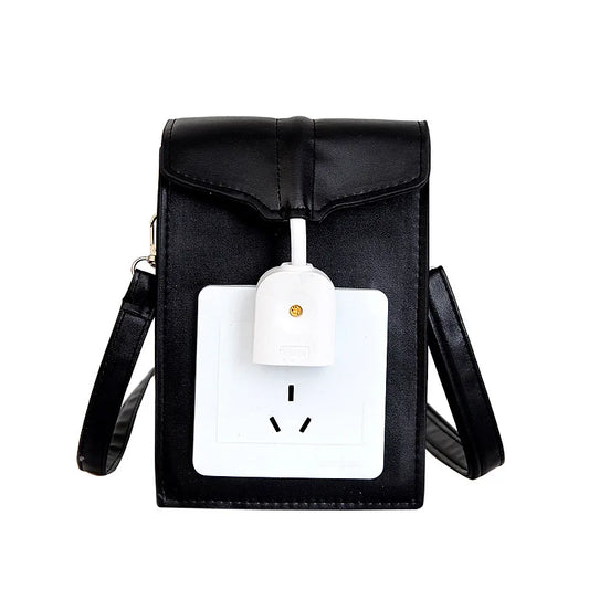 Socket Shape Bag for Women Shoulder Bag Casual Flap Purse Handbag Crossbody