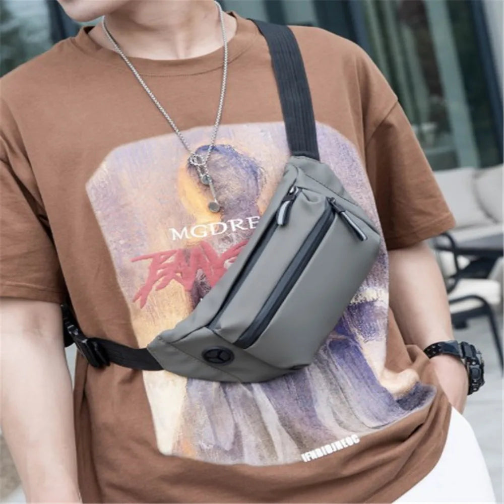 Outdoor Waist Bag Men Women Running Bum Bag Zip Fanny Pack Travel Chest Bag