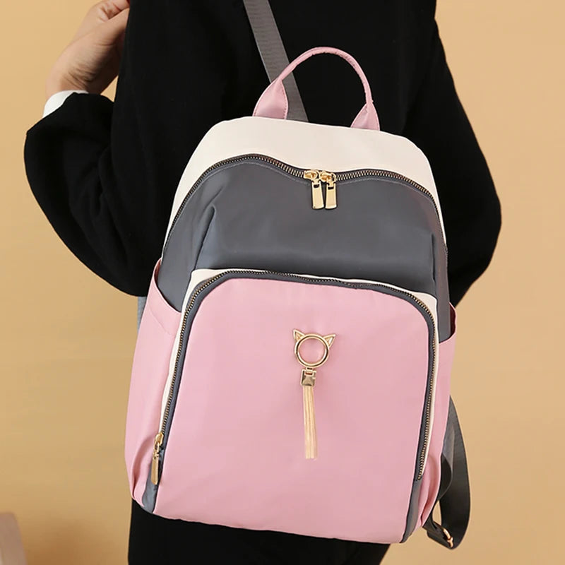 Anti Theft Oxford Cloth Backpack Women's School Bags