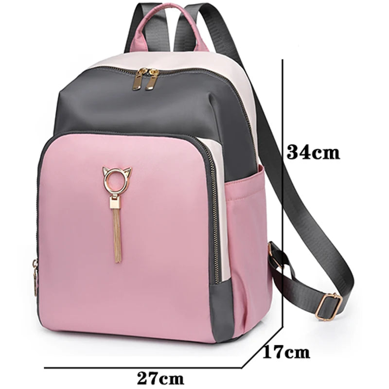 Anti Theft Oxford Cloth Backpack Women's School Bags