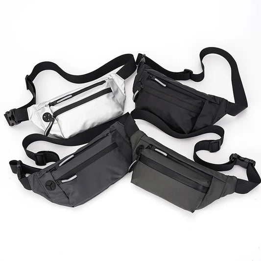Oxford Cloth Waist Bag Men Chest Bag High Capacity Belt Bag