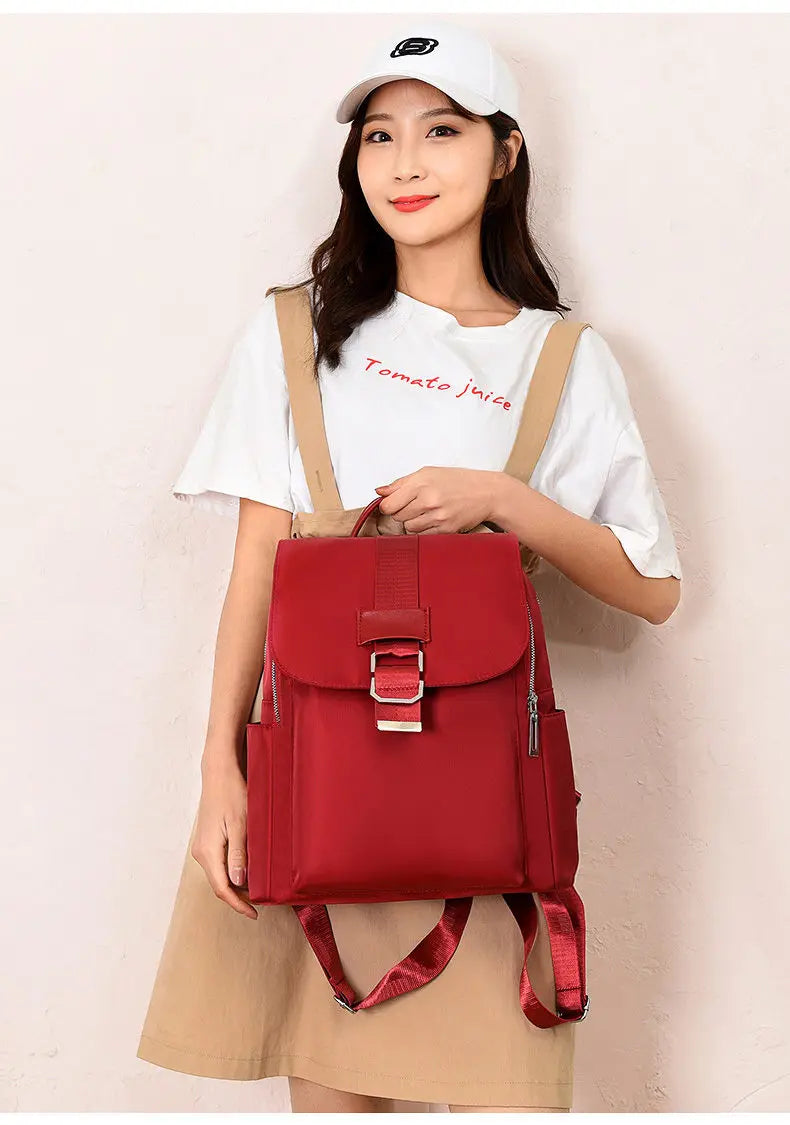 Oxford Women Travel Rucksack Waterproof Female Laptop Backpack